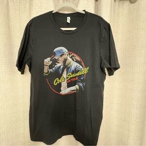 Bella + Canvas Cole Swindell On Tour Black Country Music Concert T-Shirt Size XL